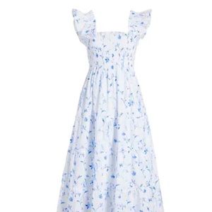 Hill House Ellie Nap Dress in blue botanical